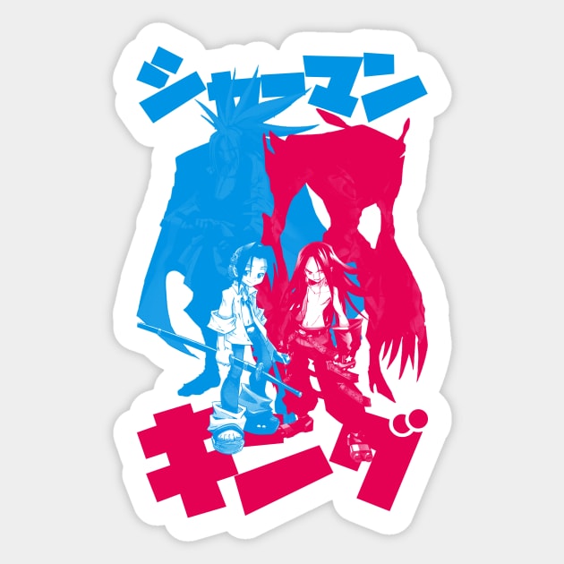 Shaman Bros (light) Sticker by geekingink